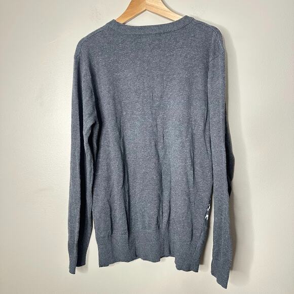 Mighty Fine Womens Sweater Small Holiday Unicorn Santa Ugly Christmas Snow Flake - Picture 3 of 7